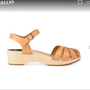 NWT Swedish Hasbeens cross strap debutant